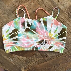 Oh La La Floral Print Crop Top - White and Pink - Adult XSmall